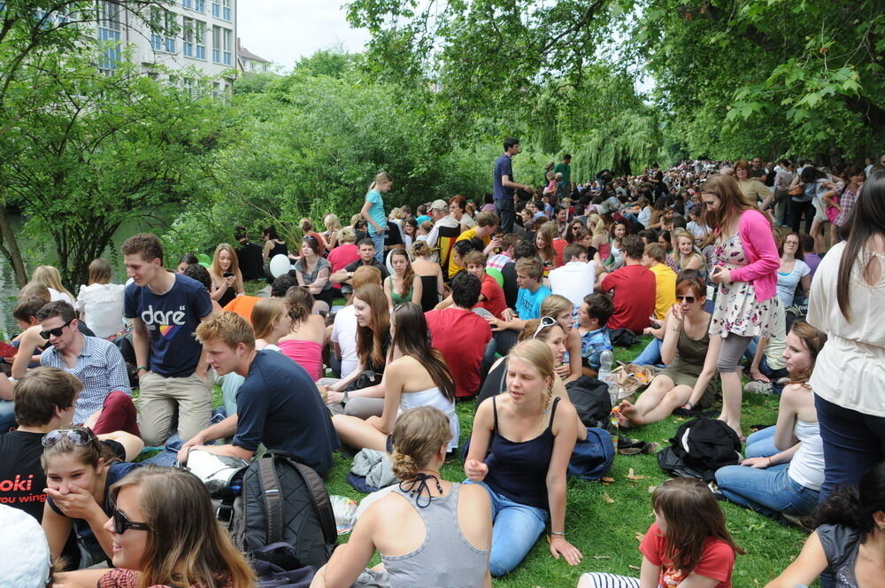 Stocherkahnrennen Tübingen 2012