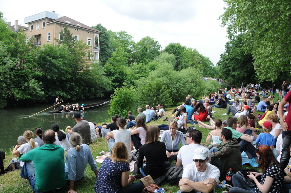 Stocherkahnrennen Tübingen 2012