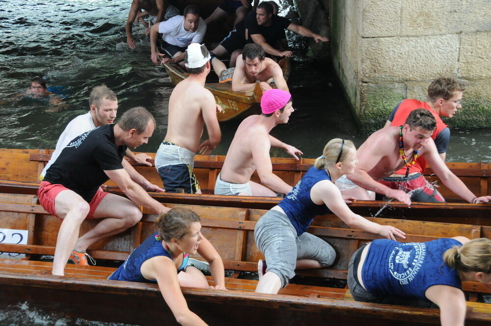 Stocherkahnrennen Tübingen 2012