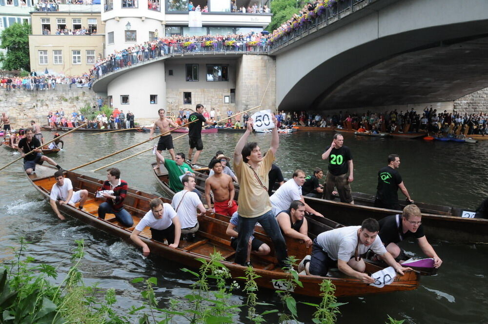 Stocherkahnrennen Tübingen 2012