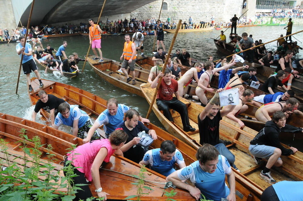 Stocherkahnrennen Tübingen 2012