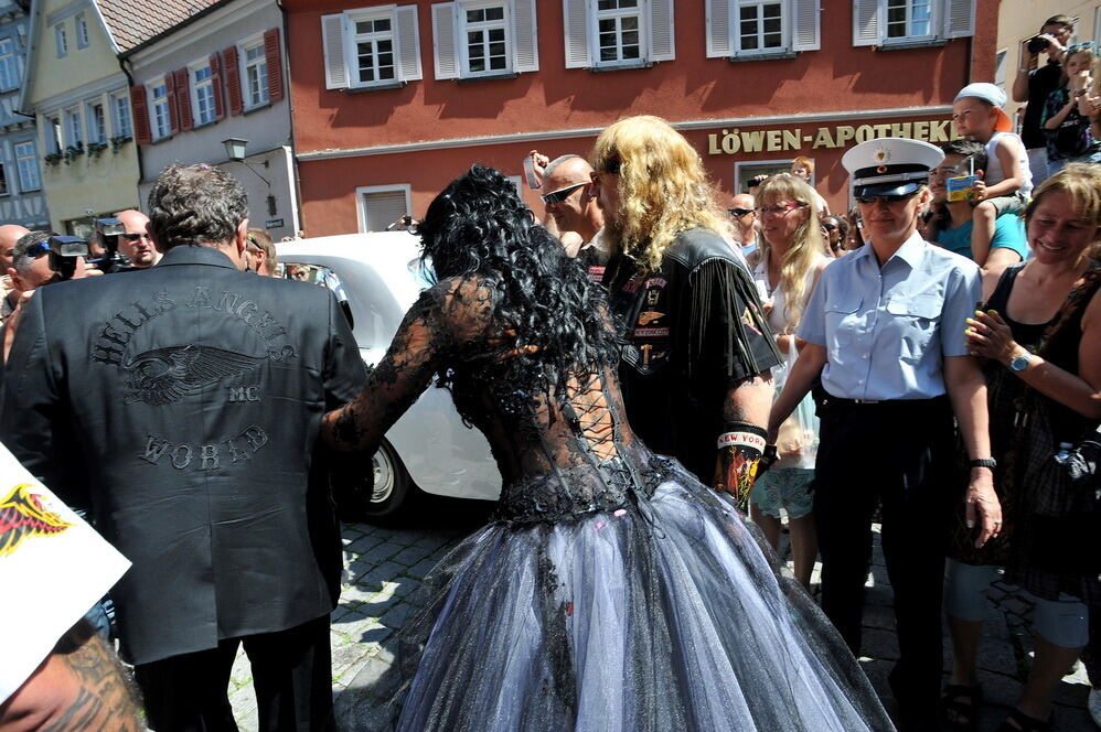 Hells-Angels-Heirat in Reutlingen