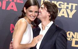 So nah scheinen Katie Holmes und Tom Cruise schon lang nicht mehr zu sein. Foto: Jose Manuel Vidal