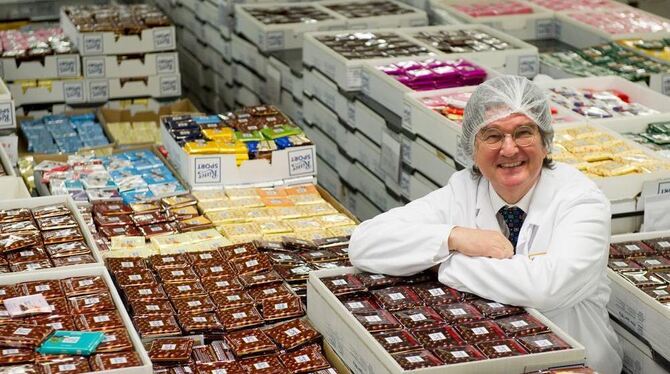 Alfred T. Ritter, der Vorsitzende der Geschäftsführung des Schokoladenherstellers »Ritter Sport«, steht in der Firmenzentrale in