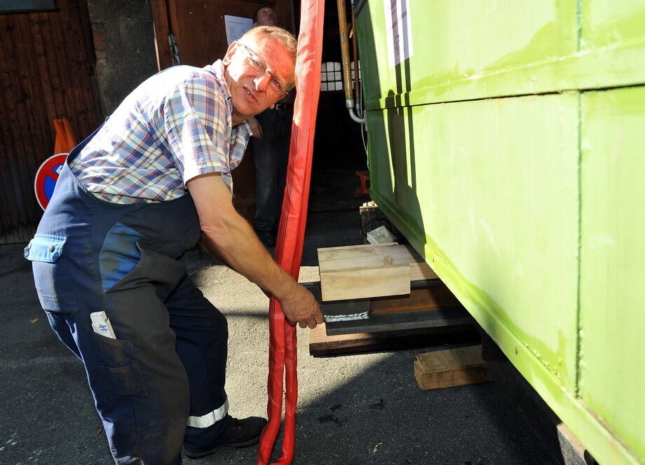 Straßenbahn wird Straßencafe