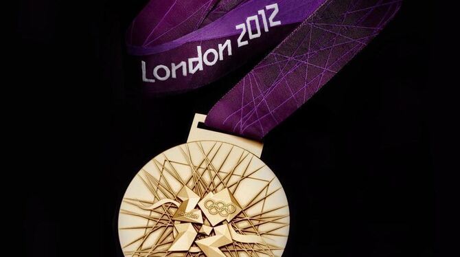 Olympia 2012 London: So sieht die Goldmedaille aus.