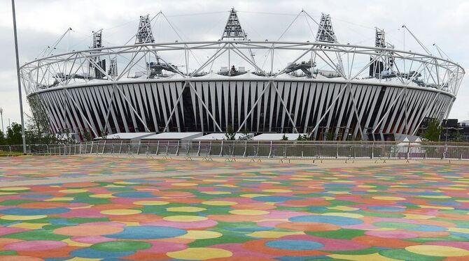Das Olympia-Stadion in London. Foto:AP