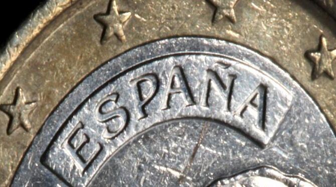 Eine spanische 1-Euro-Münze. Foto: Martin Gerten / Archiv