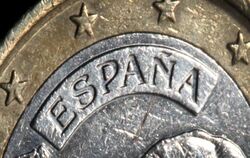 Eine spanische 1-Euro-Münze. Foto: Martin Gerten / Archiv
