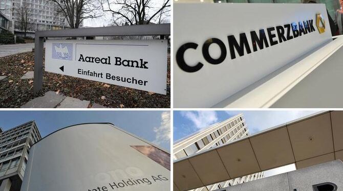 Gerettete Banken: Allein 19,8 Milliarden Euro Kapitalhilfen verteilen sich unverändert auf Hypo Real Estate, Commerzbank , We