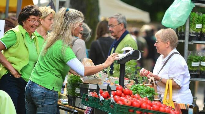 Regionale Vielfalt auf dem Neigschmeckt-Markt. Regionale Vielfalt auf dem Neigschmeckt-Markt.