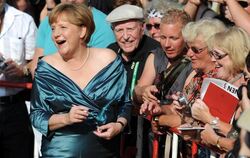 Angela Merkel in Bayreuth. Foto: Tobias Hase
