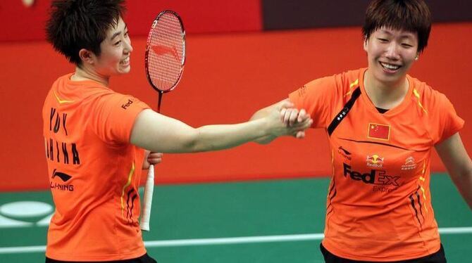 Die Chinesinnen Wang Xiaoli (r) und Yu Yang haben wohl nicht gewinnen wollen. Foto: Adi Weida Die Chinesinnen Wang Xiaoli (r) und Yu Yang haben wohl nicht gewinnen wollen. Foto: Adi Weida