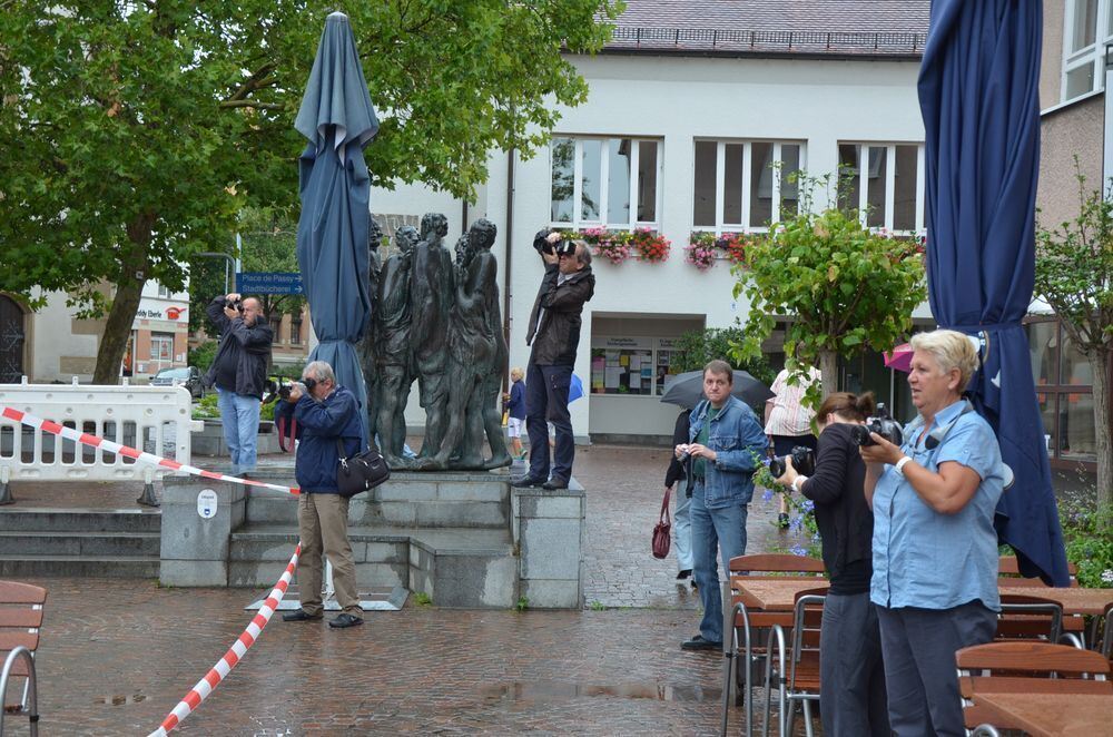Straßenbahn landet in Pfullingen