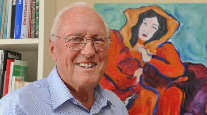 Kreativität als Lebenselixier: Kurt Müller ist vielseitig künstlerisch begabt.  GEA-FOTO: PACHER