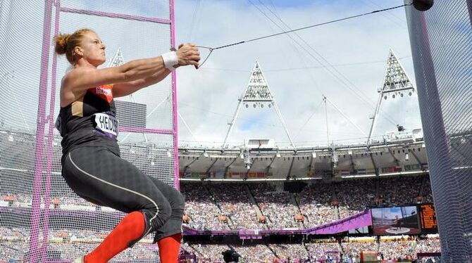 Hammerwerferin Betty Heidler hat sich locker für das Finale qualifiziert. Foto: Kerim Okten Hammerwerferin Betty Heidler hat sich locker für das Finale qualifiziert. Foto: Kerim Okten