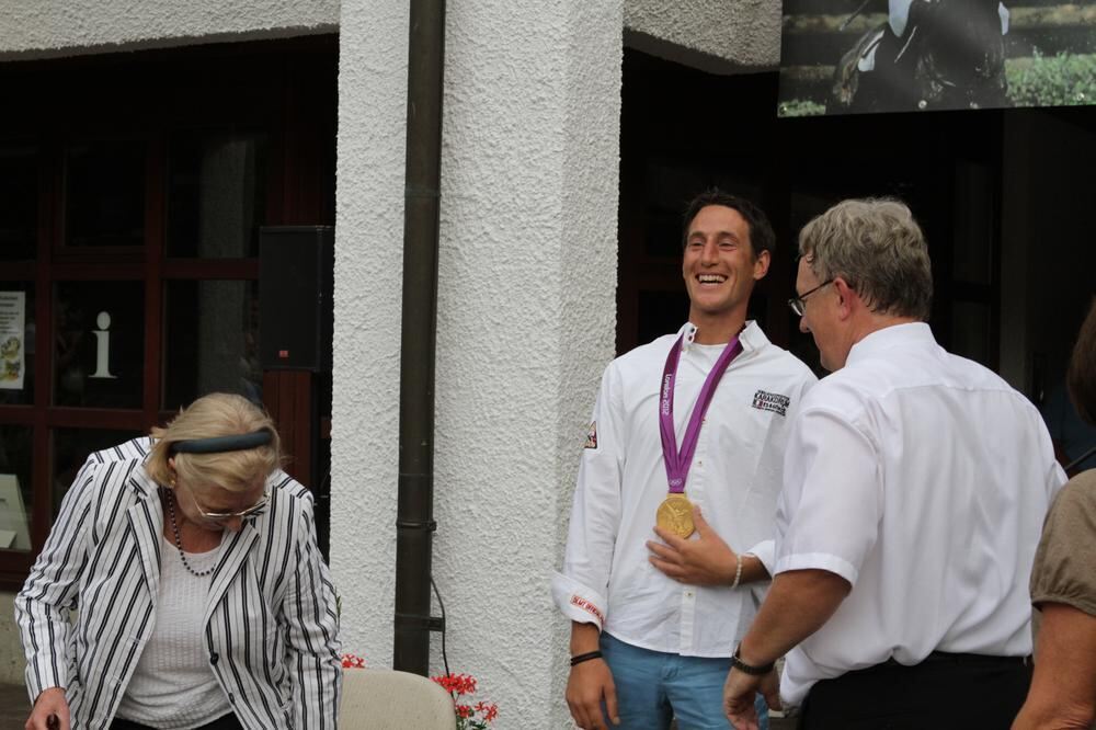 Empfang Olympiasieger Dirk Schrade in Gomadingen 2012
