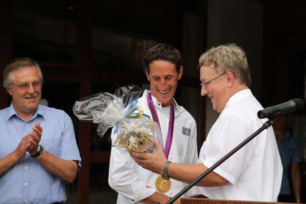 Empfang Olympiasieger Dirk Schrade in Gomadingen 2012