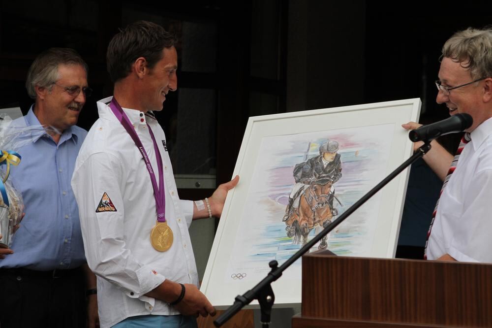Empfang Olympiasieger Dirk Schrade in Gomadingen 2012