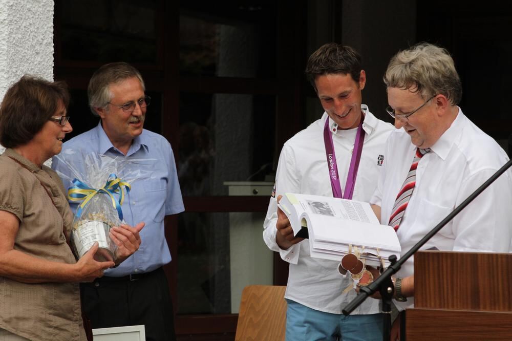 Empfang Olympiasieger Dirk Schrade in Gomadingen 2012
