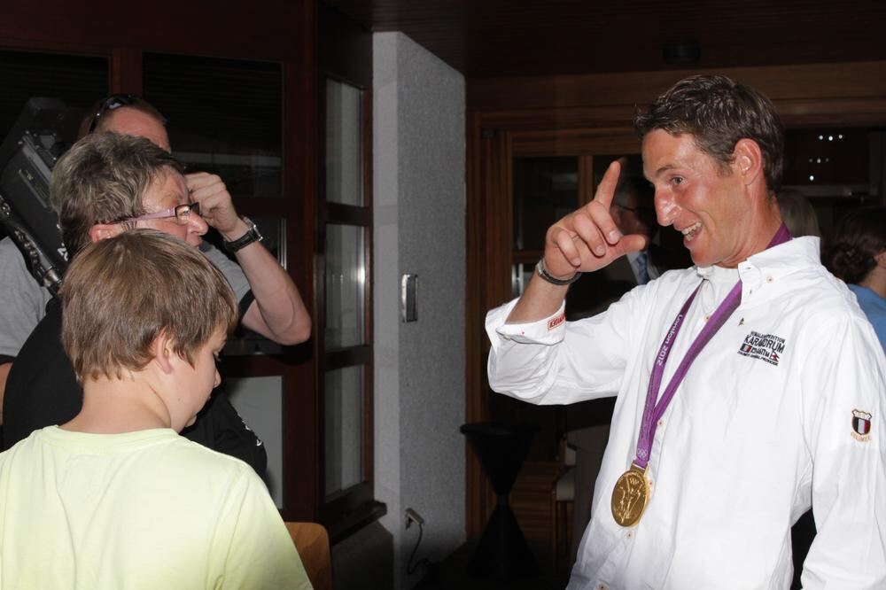 Empfang Olympiasieger Dirk Schrade in Gomadingen 2012