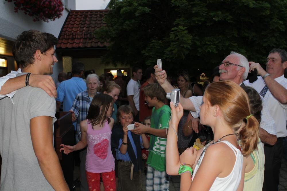Empfang Olympiasieger Dirk Schrade in Gomadingen 2012