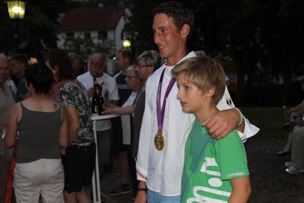 Empfang Olympiasieger Dirk Schrade in Gomadingen 2012