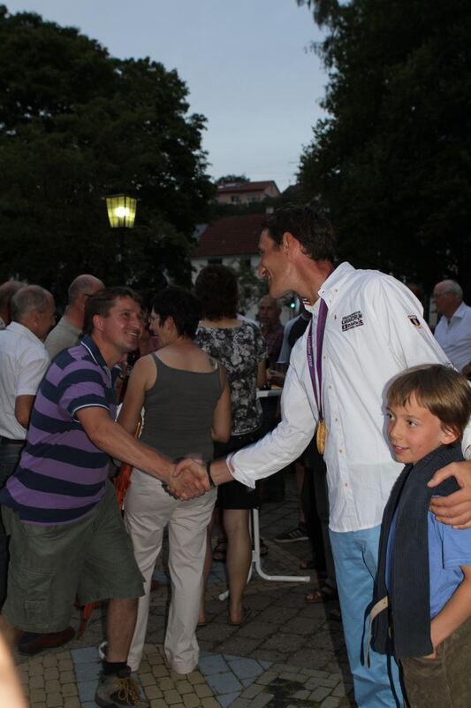 Empfang Olympiasieger Dirk Schrade in Gomadingen 2012