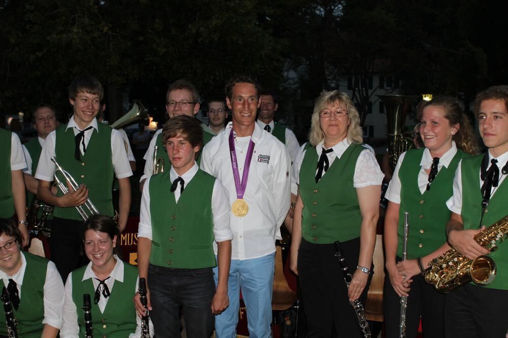 Empfang Olympiasieger Dirk Schrade in Gomadingen 2012