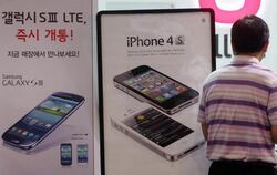Samsung und Apple kämpfen um die Vorherrschaft im Smartphone-Markt. Foto: Str
