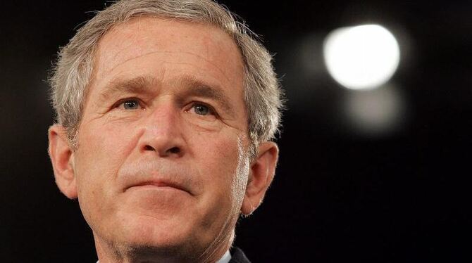 War von 2001 bis 2009 Präsident der Vereinigten Staaten von Amerika: George W. Bush. Foto: Shawn Thew/Archiv