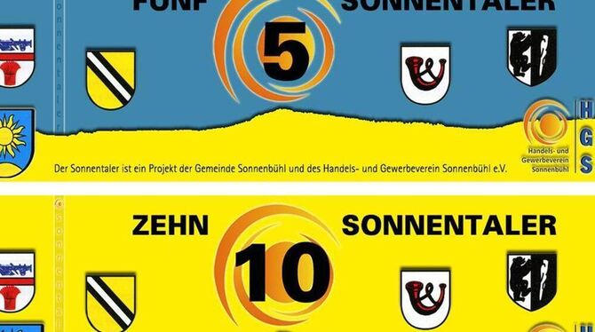 Mit den Sonnentaler-Gutscheinen kann bald in Sonnenbühl eingekauft werden.  FOTO: PR