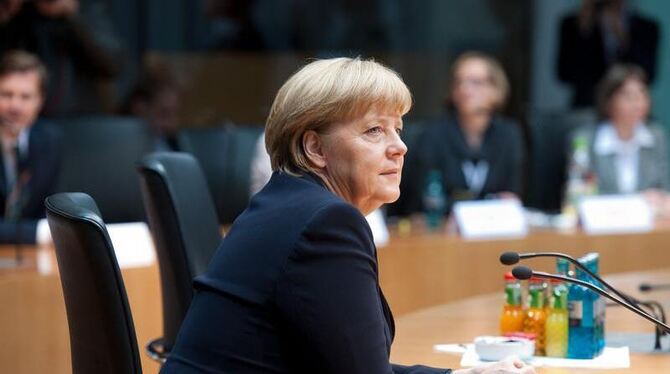 Bundeskanzlerin Angela Merkel im Gorleben-Untersuchungsausschuss des Bundestags. Foto: Maurizio Gambarini Bundeskanzlerin Angela Merkel im Gorleben-Untersuchungsausschuss des Bundestags. Foto: Maurizio Gambarini