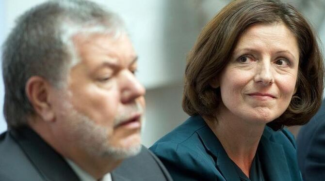 Sozialministerin Malu Dreyer und Ministerpräsident Kurt Beck. Foto: Boris Roessler