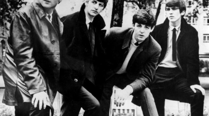 Selbstbewusste Truppe: Die Beatles auf einer Aufnahme aus den frühen 1960er-Jahren. Von links: John Lennon, Ringo Starr, Paul Mc