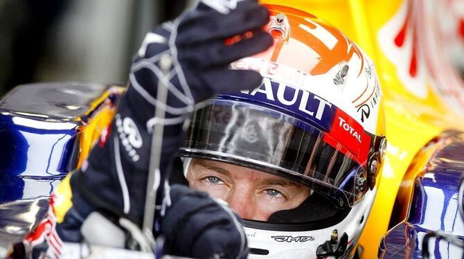 Sebastian Vettel beim Training in Suzuka