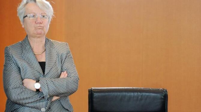 Bundesbildungsministerin Annette Schavan vor einer Kabinettssitzung. Foto: Maurizio Gambarini