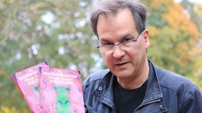 Der Leiter der Französischen Filmtage Tübingen-Stuttgart, Christopher Buchholz
