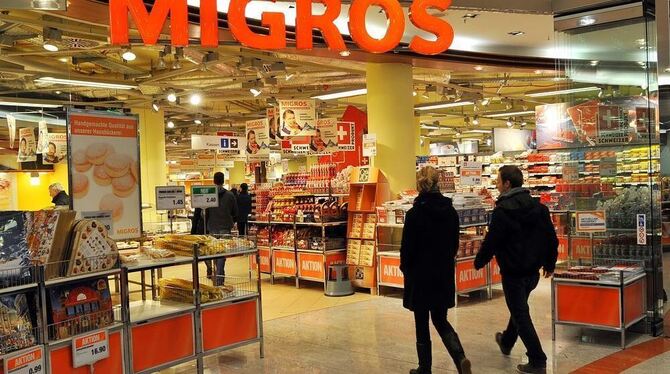 Der Migros Markt in der Müller-Galerie. Der Migros Markt in der Müller-Galerie.