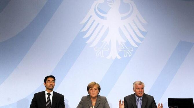Union und FDP beschwören einen Erfolg ihres Spitzentreffens. Foto: Maurizio Gambarini/Archiv 