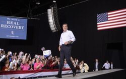 Der republikanische Präsidentschaftskandidat Mitt Romney bei einem Wahlkampfauftritt in Ohio. Foto: Shawn Thew 