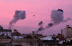 Israel bombardiert Gaza-Stadt. Foto: Mohammed Saber