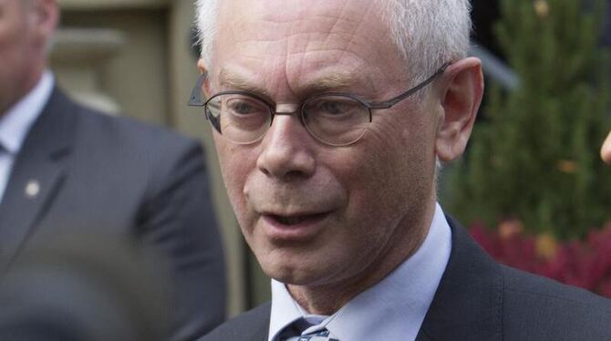 EU-Ratspräsident Herman Van Rompuy ist entschlossen, einen Kompromiss zu schmieden.  Foto: Pekka Sipola/Archiv