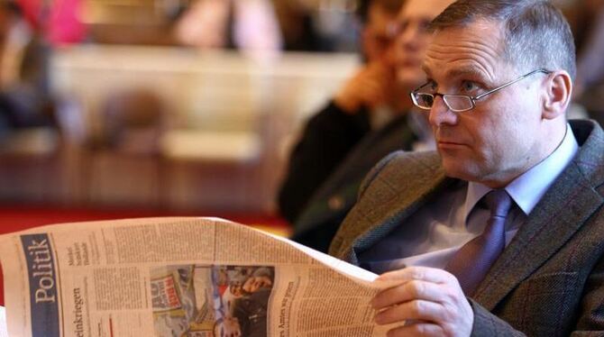 Der stellvertretende NPD-Vorsitzende Udo Pastörs führt die Fraktion im Landtag von Mecklenburg-Vorpommern an. Auch in Sachsen