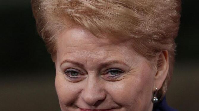 Der Karlspreis 2013 geht an die Präsidentin Litauens, Dalia Grybauskaite. Foto: Oliver Hoslet 