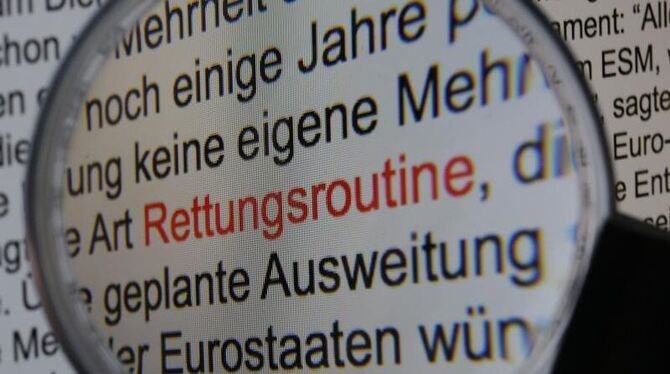 Rettungsroutine ist das Wort des Jahres 2012. Foto: Oliver Berg