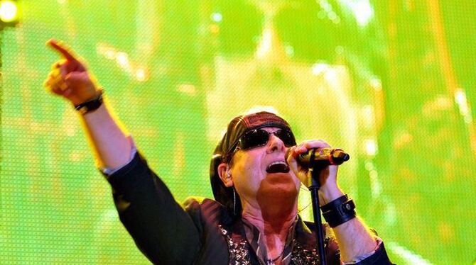 Klaus Meine in der Olympiahalle in München. Foto: Frank Leonhardt Klaus Meine in der Olympiahalle in München. Foto: Frank Leonhardt