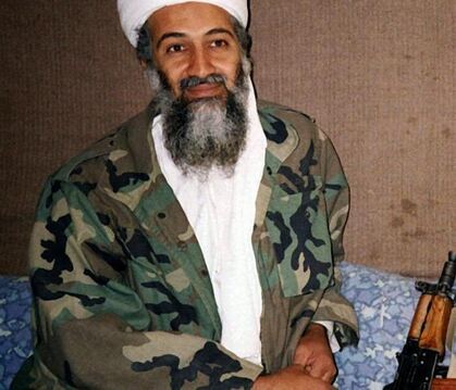 Terroristenführer Osama bin Laden in seinem Versteck in Afghanistan. Foto: dpa/Archiv