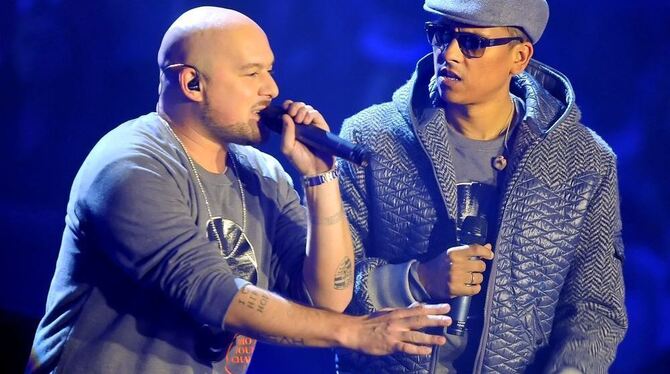 Mit Xavier Naidoo (rechts) brachte er das erfolgreiche Album »Gespaltene Persönlichkeit« heraus, am Samstag, 29. Dezember, tritt Mit Xavier Naidoo (rechts) brachte er das erfolgreiche Album »Gespaltene Persönlichkeit« heraus, am Samstag, 29. Dezember, tritt