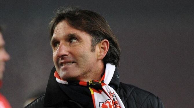 VfB-Trainer Bruno Labbadia. Foto: Jan-Philipp Strobel